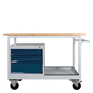 4050049429238 - Werkbank Eko lichtgrau anthrazitgrau 3 Schubladen 1300 x 600 x 850 cm 4050049429238 ADB 4050049429238 - Werkbank Eko lichtgrau anthrazitgrau 3 Schubladen 1300 x 600 x 850 cm 4050049429238 ADB
