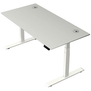 4044917451476 - Move 2 Plus elektrisch höhenverstellbarer Schreibtisch lichtgrau rechteckig T-Fuß-Gestell weiß 1600 x 800 cm 4044917451476 Ke 4044917451476 - Move 2 Plus elektrisch höhenverstellbarer Schreibtisch lichtgrau rechteckig T-Fuß-Gestell weiß 1600 x 800 cm 4044917451476 Ke