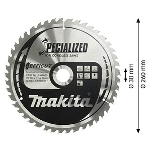 0088381535618 - B-64630 EFFICUT Kreissägeblatt 2600 mm 0088381535618 Makita 0088381535618 - B-64630 EFFICUT Kreissägeblatt 2600 mm 0088381535618 Makita
