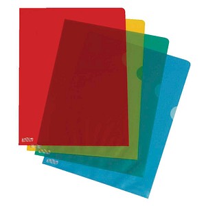 4250073815704 - Sichthüllen DIN A4 farbsortiert genarbt 012 mm 100 St