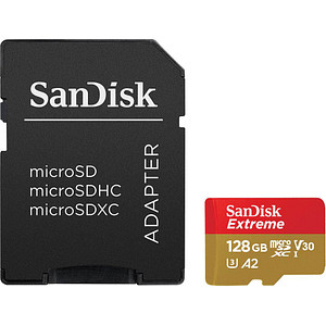 SanDisk Speicherkarte microSDXC-Card Extrem 128 GB