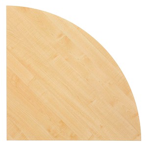 HAMMERBACHER Verbindungsplatte Prokura ahorn, dreieckig abgerundet 80,0 x 80,0 x 2,5 cm