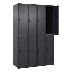 4067521358405 - Spind Classic Plus anthrazitgrau 080300-40-S10010 8 Schließfächer 1200 x 500 x 1850 cm 4067521358405 C+P-Möbel