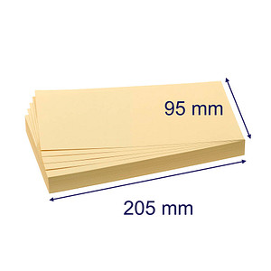 4016946055819 - Moderationskarten Rechteck 205x95cm gelb 4016946055819 UMZ102004 500 Stück