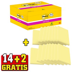 0051141381039 - Haftnotizen 65516SYP Super Sticky Notes Promotion 76x127mm gelb Z-Notes rechteckig 0051141381039 16 Stück 0051141381039 - Haftnotizen 65516SYP Super Sticky Notes Promotion 76x127mm gelb Z-Notes rechteckig 0051141381039 16 Stück