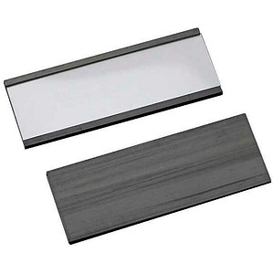 SPRINTIS Etikettenhalter magnetisch schwarz 8,0 x 3,0 cm, 2x 100 St.