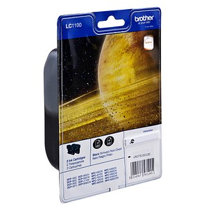 5014047561238 - LC-1100BK  schwarz Druckerpatronen 2er-Set 5014047561238 2 Stück