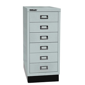 BISLEY MultiDrawer™ L296S Schubladenschrank lichtgrau 6 Schubladen 27,8 x 38,0 x 67,0 cm, 1 St.