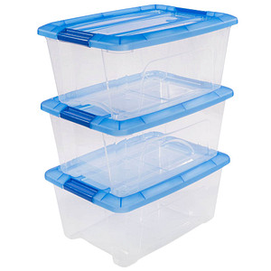 7081442808563 - Aufbewahrungsbox Clear NTB 6293 außen 29x395x26cm Polypropylen transparent blau 7081442808563 IRIS Ohyama