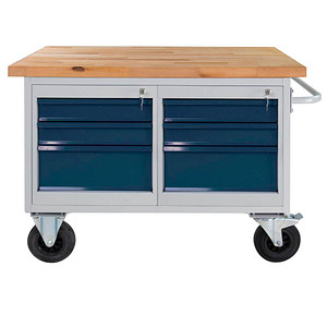 4050049447461 - Werkbank lichtgrau anthrazitgrau 6 Schubladen 1300 x 600 x 827 cm 4050049447461 ADB 4050049447461 - Werkbank lichtgrau anthrazitgrau 6 Schubladen 1300 x 600 x 827 cm 4050049447461 ADB