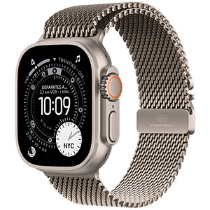 0195950609707 - Apple Watch Ultra 3 GPS + Cellular 49mm Natur Titanium Case mit Natur Titanium Milanese Loop - Medium