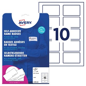 4004182074831 - Namens-Etiketten Kennzeichnungsetiketten L4785-20 weiß 80x50mm (BxH) 200 Etiketten  4004182074831 200 Stück