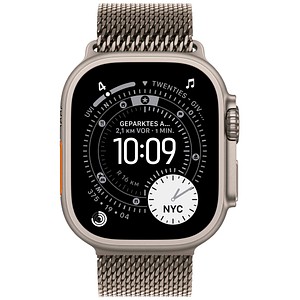 0195950609837 - Apple Watch Ultra 3 GPS + Cellular 49mm Natur Titanium Case mit Natur Titanium Milanese Loop - Large