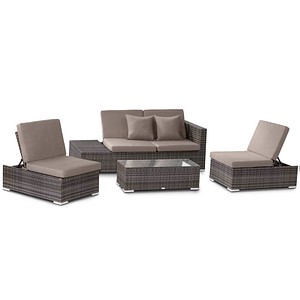 Garden Pleasure Alcudia Loungegruppe grau Garden Pleasure Alcudia Loungegruppe grau
