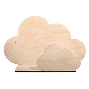 4006166785115 - Holzbausatz Wandregal Wolke natur