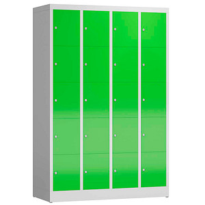 4061815857469 - Schließfachschrank ClassiX gelbgrün lichtgrau X-520545 20 Schließfächer 1185 x 500 x 1800 cm 4061815857469 LÜLLMANN 4061815857469 - Schließfachschrank ClassiX gelbgrün lichtgrau X-520545 20 Schließfächer 1185 x 500 x 1800 cm 4061815857469 LÜLLMANN