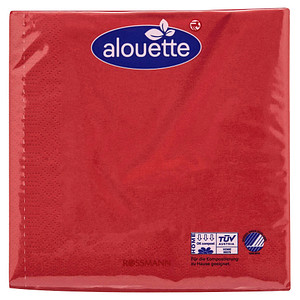 alouette Servietten rot 3-lagig 16,5 x 16,5 cm 30 St.