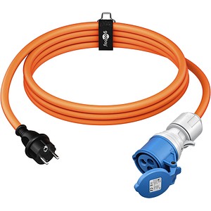 4040849762192 - GOOBAY 76219 - 5m Camping CEE-Stecker > Schutzkontakt Stecker 16A 230V orange 4040849762192 - GOOBAY 76219 - 5m Camping CEE-Stecker > Schutzkontakt Stecker 16A 230V orange