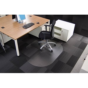 Rollsafe Bodenschutzmatte für Teppichböden rund mit Lippe, 120,0 x 150,0 cm Rollsafe Bodenschutzmatte für Teppichböden rund mit Lippe, 120,0 x 150,0 cm