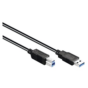 goobay USB 3.0 A/USB 3.0 B Kabel 1,8 m schwarz