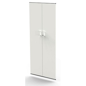 4044917426986 - Vorbautüren-Set für Artline Regal breit 5 OH Dunkelgrau Weiss 75 cm x 173 cm Büroregale von Büromöbel Experte