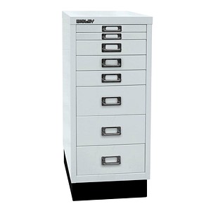 Bisley Multidrawer L298s Schubladenschrank Grau Grau 8 Schubladen