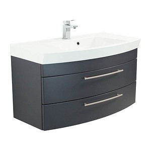 4251461514469 - POSSEIK Waschbecken mit Unterschrank LUNA 100 grafit 1005 x 502 x 572 cm