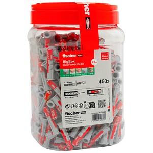 4048962506037 - fischer BigBox - DuoPower 8x40 570549 Universaldübel-Sortiment Ø 8 mm x 40 mm 450 Stück 4048962506037 - fischer BigBox - DuoPower 8x40 570549 Universaldübel-Sortiment Ø 8 mm x 40 mm 450 Stück