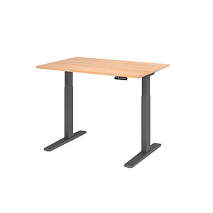 4032062185520 - Sitz-Steh-Schreibtisch VXMKA12 E G elektrisch höhenverstellbar 70-120cm (H) 120x80cm (BxT) rechteckig eiche graphit 403206 4032062185520 - Sitz-Steh-Schreibtisch VXMKA12 E G elektrisch höhenverstellbar 70-120cm (H) 120x80cm (BxT) rechteckig eiche graphit 403206