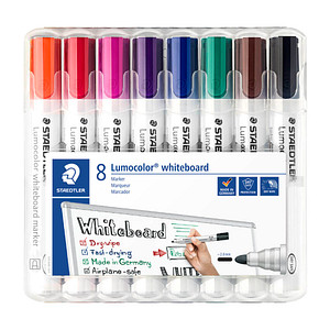 STAEDTLER Lumocolor Whiteboard-Marker farbsortiert 2,0 mm, 8 St.