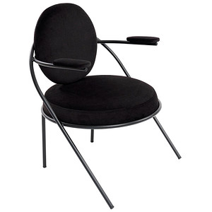 meet powered by PAPERFLOW Sessel SATURNE schwarz Stoff 70,0 x 73,0 x 88,0 cm, 1 St.