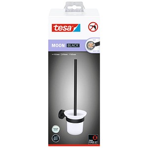 4063565127243 - - moon black WC-Garnitur Set mit Halter & WC-Bürste matt schwarz satiniertes Glas - für Bäder im Industrial Style und moderne Badezimmer 4063565127243 - - moon black WC-Garnitur Set mit Halter & WC-Bürste matt schwarz satiniertes Glas - für Bäder im Industrial Style und moderne Badezimmer