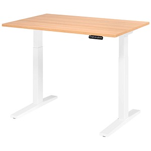 4032062190784 - HAMMERBACHER XMKA12 elektrisch höhenverstellbarer Schreibtisch eiche rechteckig C-Fuß-Gestell weiß 1200 x 800 cm 4032062190784 - HAMMERBACHER XMKA12 elektrisch höhenverstellbarer Schreibtisch eiche rechteckig C-Fuß-Gestell weiß 1200 x 800 cm