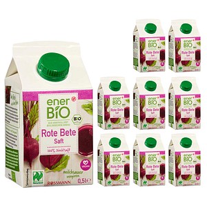 enerBiO Rote Bete Bio-Direktsaft 8x 0,5 l