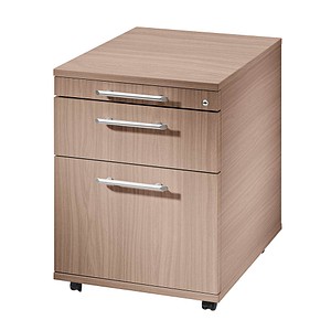 4032062120620 - PRO SIGNA AC20 RE - Rollcontainer Holz Nussbaum mit Hängeregistratur Relinggriff Kunststoff 4032062120620 - PRO SIGNA AC20 RE - Rollcontainer Holz Nussbaum mit Hängeregistratur Relinggriff Kunststoff