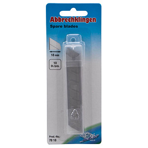 10 WEDO Cuttermesser-Klingen silber 18 mm