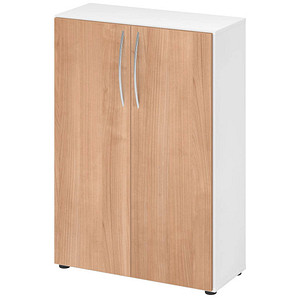 4032062305140 - HAMMERBACHER Aktenschrank 4550 V4550 W N BM weiß nussbaum 2 Fachböden 800 x 346 x 1144 cm 4032062305140 - HAMMERBACHER Aktenschrank 4550 V4550 W N BM weiß nussbaum 2 Fachböden 800 x 346 x 1144 cm