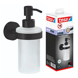 4063565127281 - Moon black Seifenspender matt schwarz Pumpspender aus satiniertem Glas 200 ml - für Bäder im Industrial Style und moderne Badezimmer - bohrfrei 4063565127281 - Moon black Seifenspender matt schwarz Pumpspender aus satiniertem Glas 200 ml - für Bäder im Industrial Style und moderne Badezimmer - bohrfrei