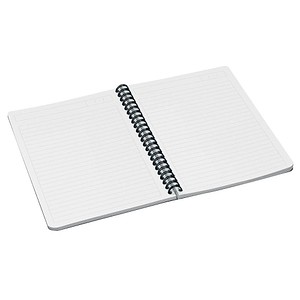 4002432112555 - Collegeblock 4499-00-55 Office Muster liniert   liniert Rand beidseitig  A5 90g grau 90 Blatt 4002432112555 Leitz