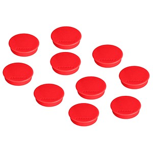 4016946051392 - Haftmagnete HMS3601 rund 38x7mm (ØxH) rot 2500g Haftkraft 4016946051392 HMS3601 10 Stück