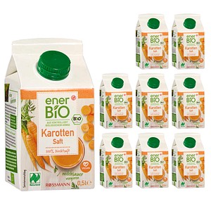 enerBiO Karotte Bio-Direktsaft 8x 0,5 l