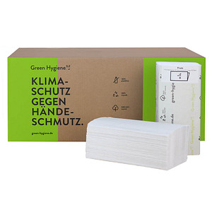 Green Hygiene® Papierhandtücher FRIEDA Zick-Zack-Falzung 2-lagig 4.000 Tücher