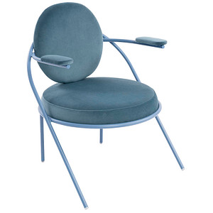 meet powered by PAPERFLOW Sessel SATURNE blau Stoff 70,0 x 73,0 x 88,0 cm, 1 St.