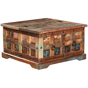 Garden Pleasure KALANKA Beistelltisch quadratisch Massivholz braun 70,5 x 70,5 x 41,0 cm, 1 St.