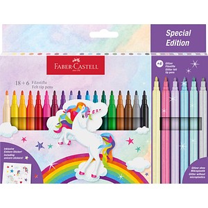 4005405542212 - AKTION FABER-CASTELL Einhorn Filzstifte farbsortiert 18 St + GRATIS Einhornsticker 4005405542212 - AKTION FABER-CASTELL Einhorn Filzstifte farbsortiert 18 St + GRATIS Einhornsticker
