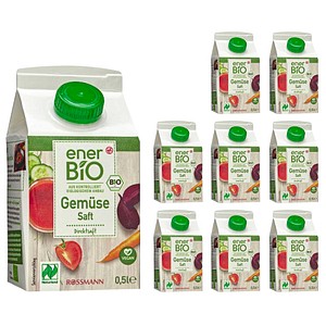 enerBiO Gemüse Bio-Direktsaft 8x 0,5 l