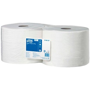 TORK Putztuchrollen Universal 320 2-lagig hochweiß, 1.500 Blätter, 2 Rollen