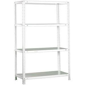 Simonrack Schwerlastregal COMFORT PLUS 4/400 8425437130205 weiß 100,0 x 40,0 x 150,0 cm