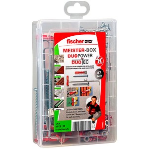 4048962276701 - fischer Meister-Box - DuoPower DuoTec + S 2K 540093 Dübel- und Schrauben-Sortiment Ø 45 5 6 8 mm 20 30 40 55 60 mm 87 Stück