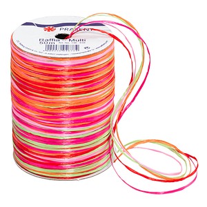 4009236046734 - Geschenkband Raffia 136-616 3mm x 50m matt pink orange grün 4009236046734 Präsent 4009236046734 - Geschenkband Raffia 136-616 3mm x 50m matt pink orange grün 4009236046734 Präsent